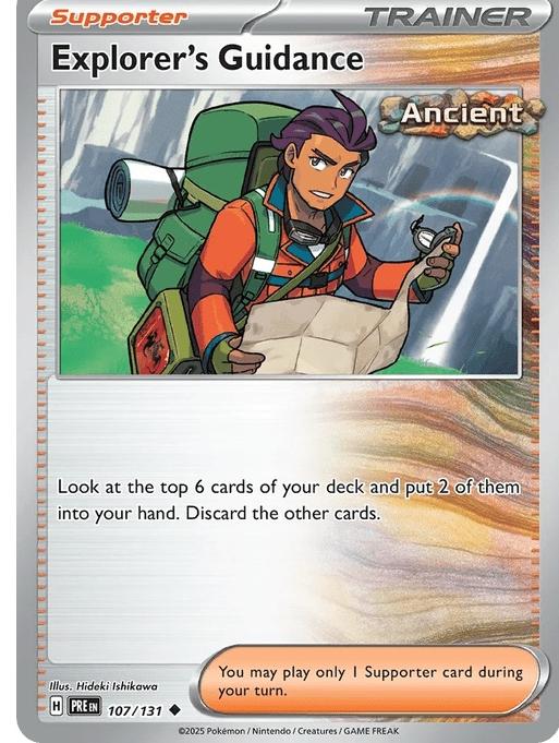 Explorer's Guidance - Prismatic Evolutions (Uncommon) [PRE-107] English / Near Mint / Normal