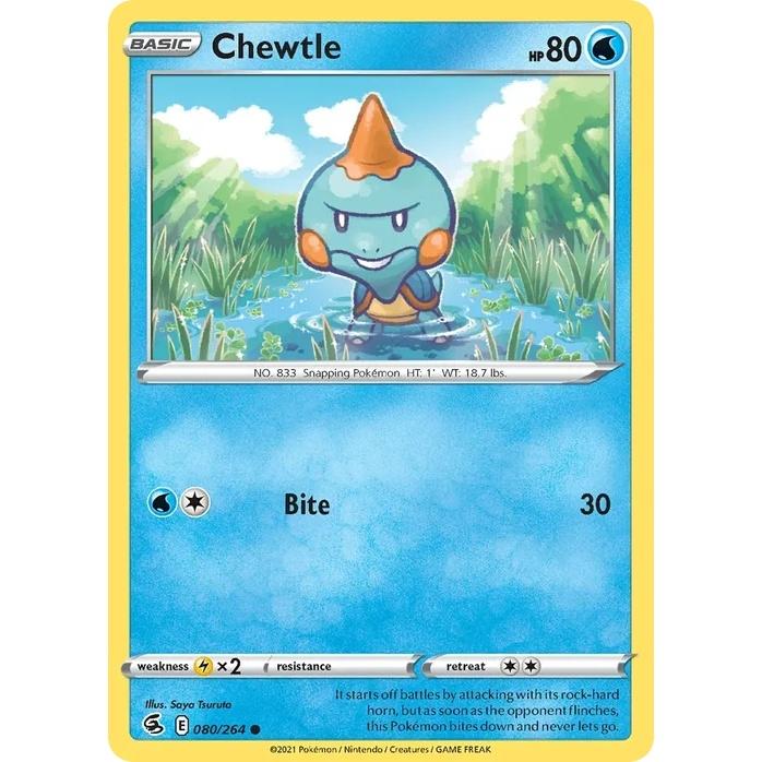 Chewtle - Fusion Strike (Common) [FST-80] English / Near Mint / Normal