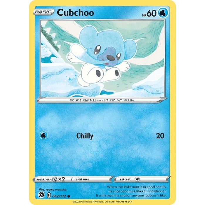 Cubchoo 42/172 - Brilliant Stars (Engelsk / Near Mint)
