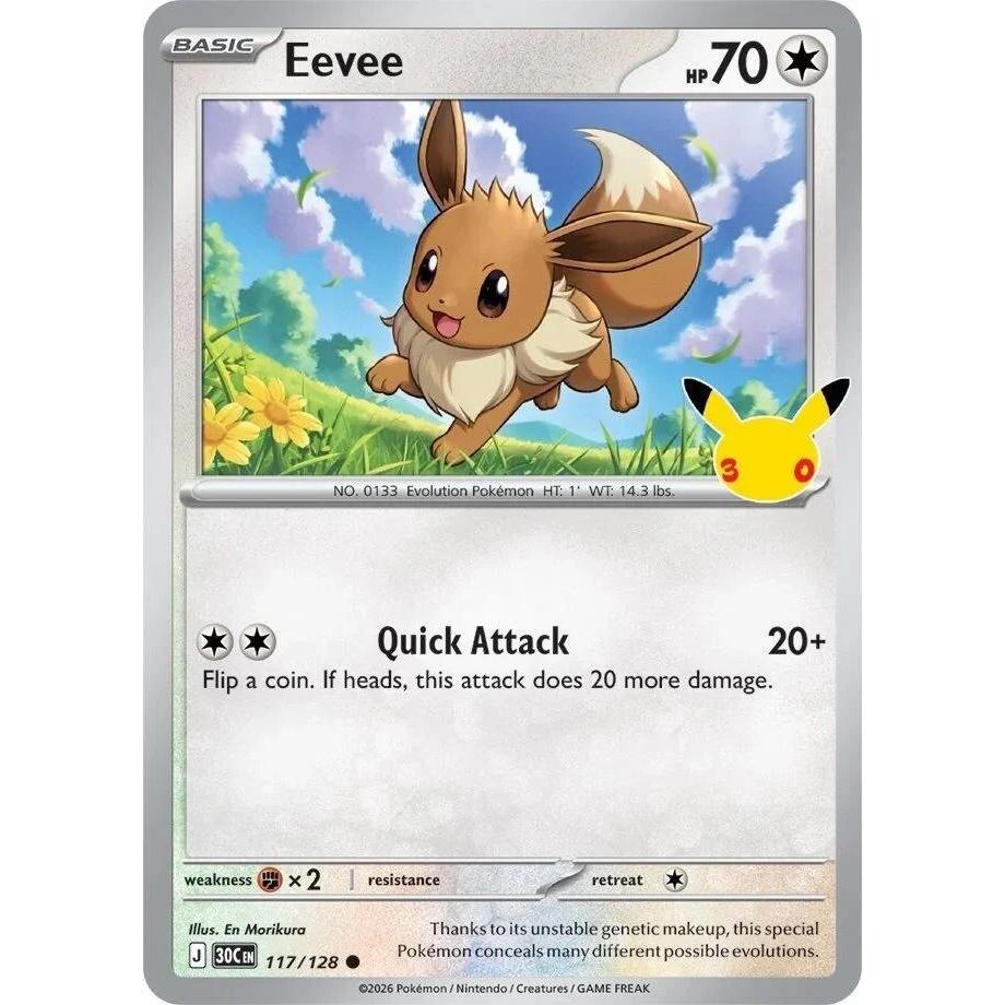 Eevee - 30th Celebration (Common) [30C-117] English / Near Mint / Normal