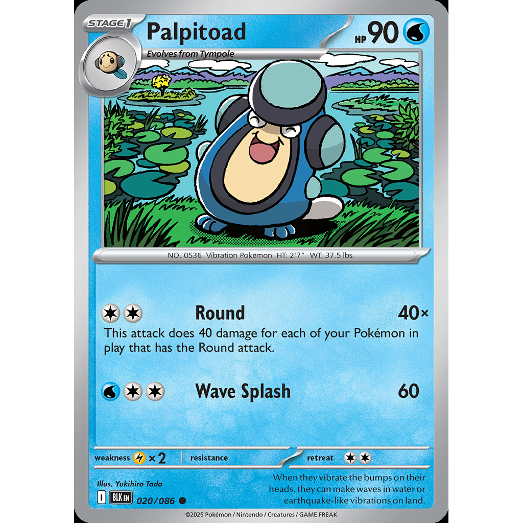 Palpitoad 20/086 - Black Bolt