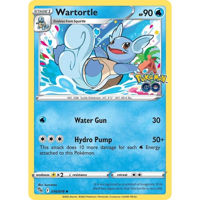 Wartortle - Pokémon GO (Uncommon) [PGO-16] English / Near Mint / Normal
