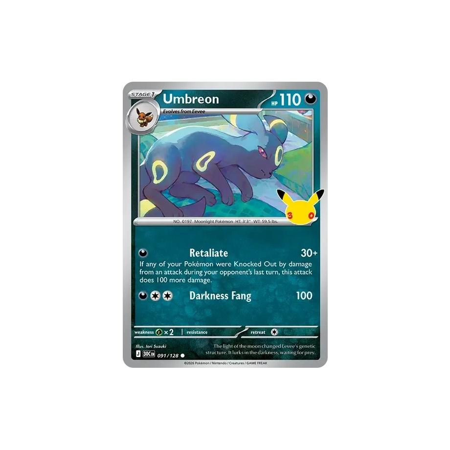 Umbreon - 30th Celebration (Common) [30C-91] English / Near Mint / Normal