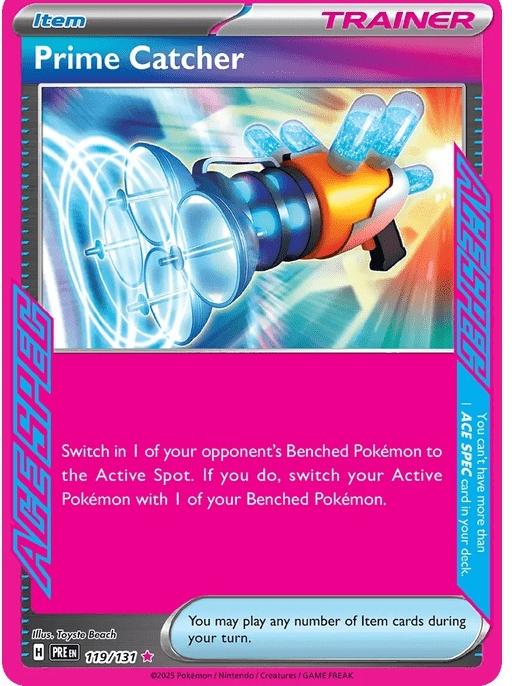 Prime Catcher - Prismatic Evolutions (ACE SPEC Rare) [PRE-119] English / Near Mint / Normal