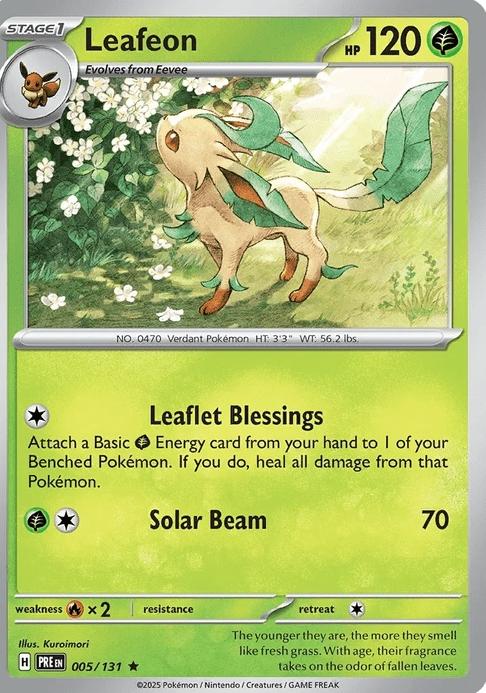 Leafeon - Prismatic Evolutions (Rare) [PRE-5] English / Near Mint / Normal