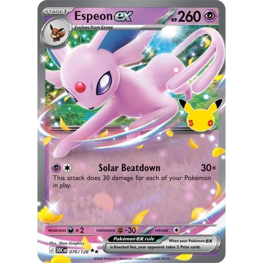 Espeon ex - 30th Celebration (Double Rare) [30C-70] English / Near Mint / Normal