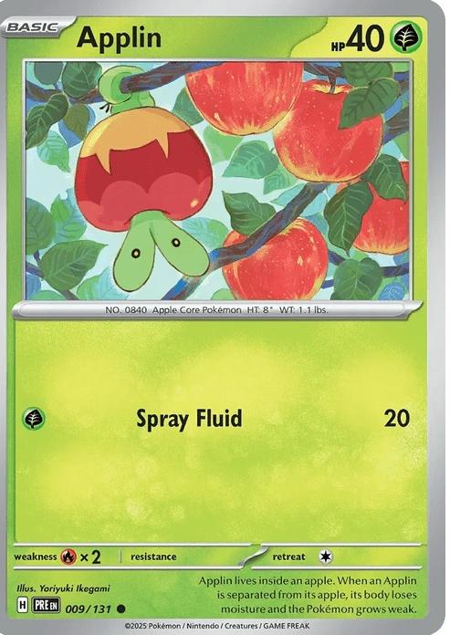 Applin - Prismatic Evolutions (Common) [PRE-9] English / Near Mint / Normal