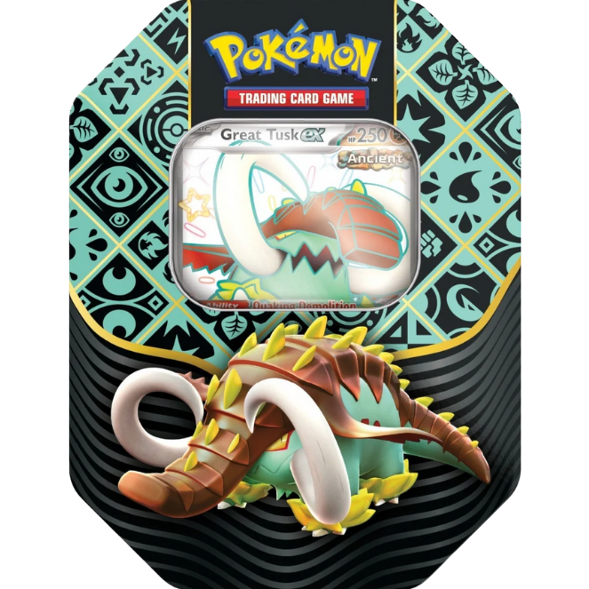 Pokémon Paldean Fates Tin [Great Tusk]