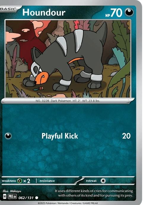 Houndour - Prismatic Evolutions (Common) [PRE-62] English / Near Mint / Normal