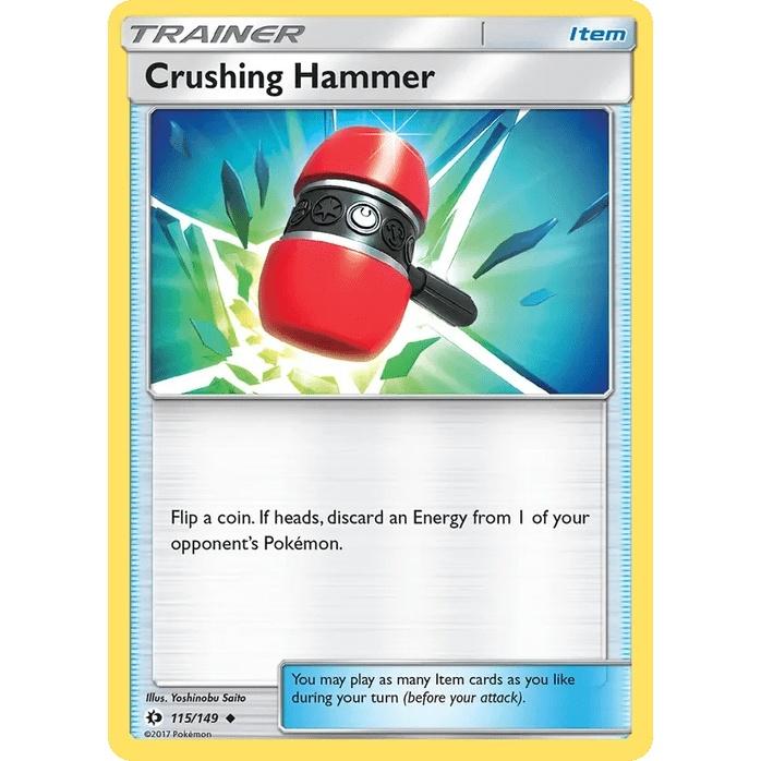 Crushing Hammer 115/149 - Sun & Moon Base Set (Engelsk / Near Mint)