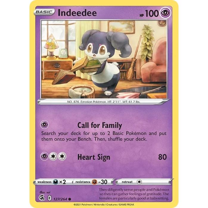 Indeedee - Fusion Strike (Common) [FST-127] English / Near Mint / Normal