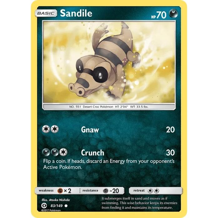 Sandile 83/149 - Sun & Moon Base Set (Engelsk / Near Mint)