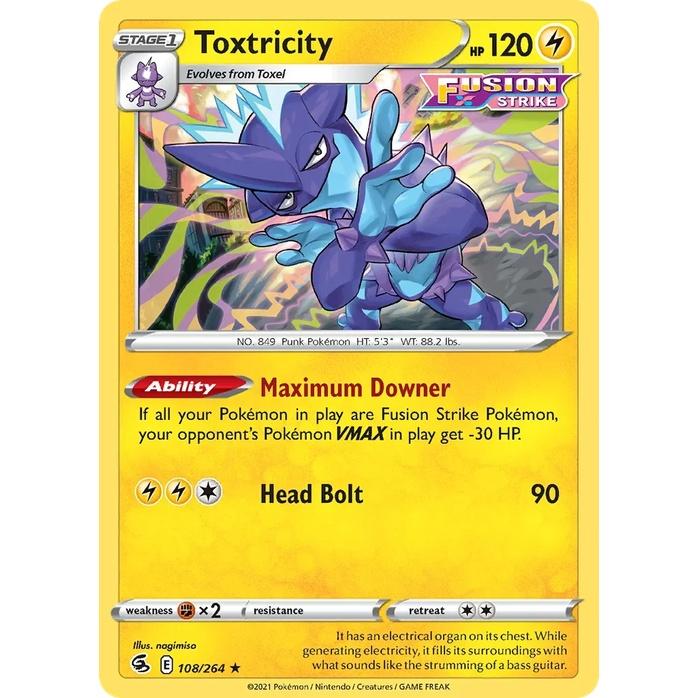 Toxtricity - Fusion Strike (Holo Rare) [FST-108] English / Near Mint / Normal