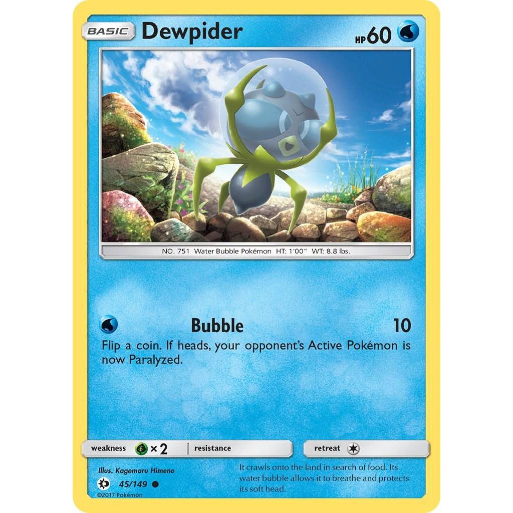 Dewpider 45/149 - Sun & Moon (Engelsk / Near Mint)