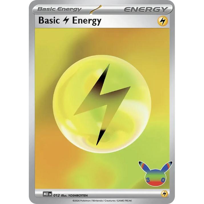 Basic Lightning Energy 12/16 [Holo] - Mega Evolution Energies (Engelsk / Near Mint)