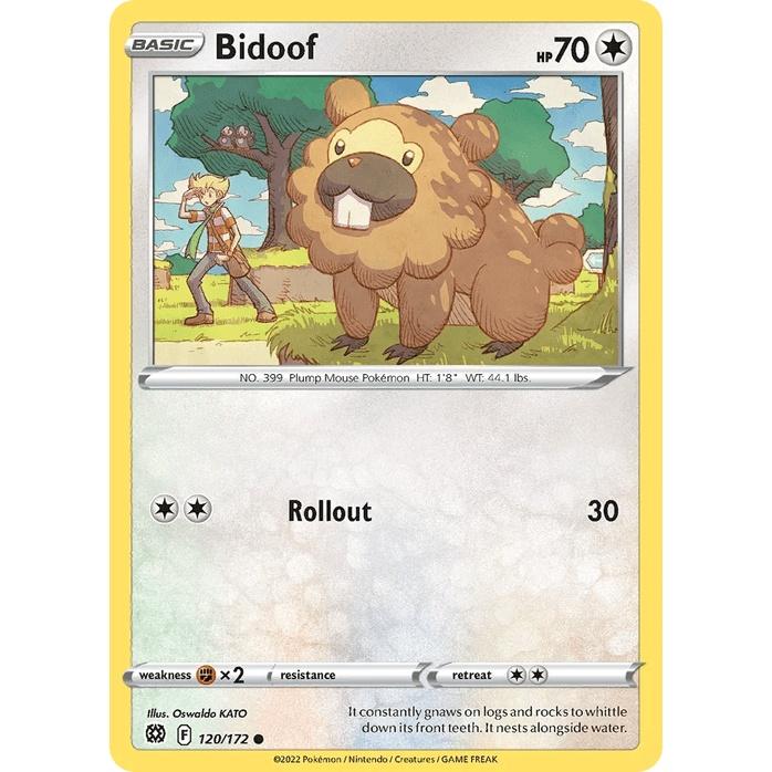 Bidoof 120/172 - Brilliant Stars (Engelsk / Near Mint)