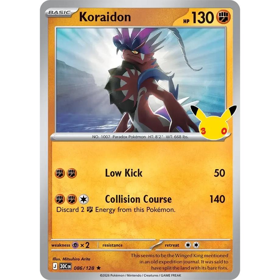 Koraidon - 30th Celebration (Rare) [30C-86] English / Near Mint / Normal