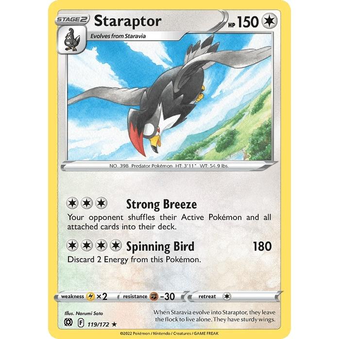 Staraptor 119/172 - Brilliant Stars (Engelsk / Near Mint)