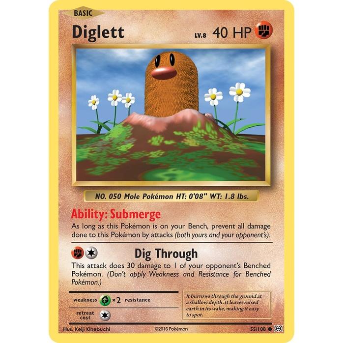 Diglett - Evolutions (Common) [EVO-55] English / Near Mint / Normal
