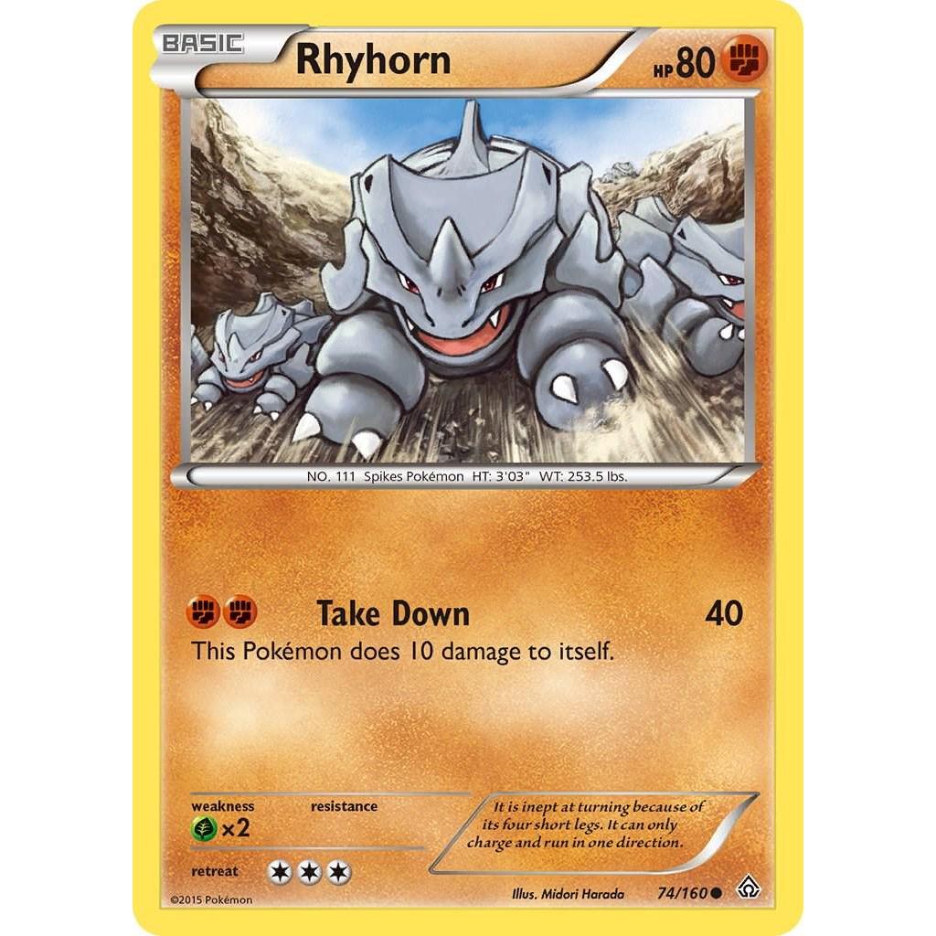 Rhyhorn 74/160 - Primal Clash (Engelsk / Near Mint)