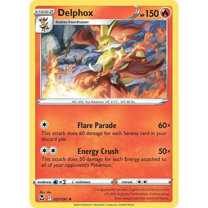 Delphox - Silver Tempest (Rare) [SIT-27] English / Near Mint / Normal