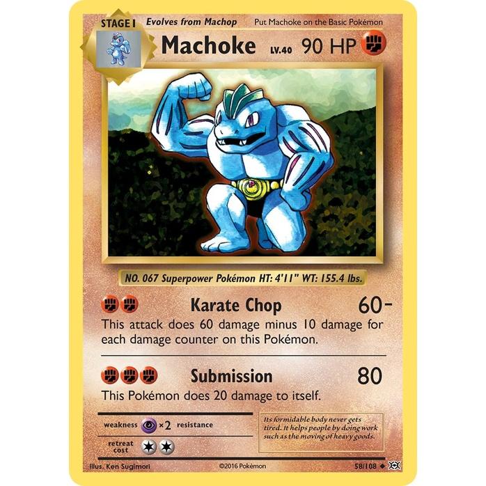 Machoke - Evolutions (Uncommon) [EVO-58] English / Near Mint / Normal