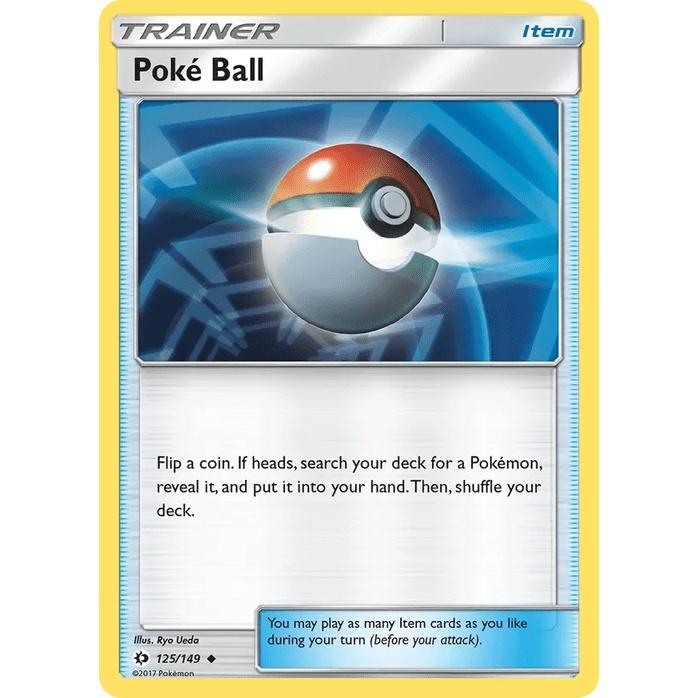Poké Ball 125/149 - Sun & Moon Base Set (Engelsk / Near Mint)