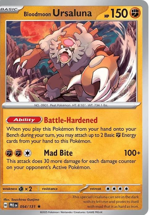Bloodmoon Ursaluna - Prismatic Evolutions (Rare) [PRE-54] English / Near Mint / Normal