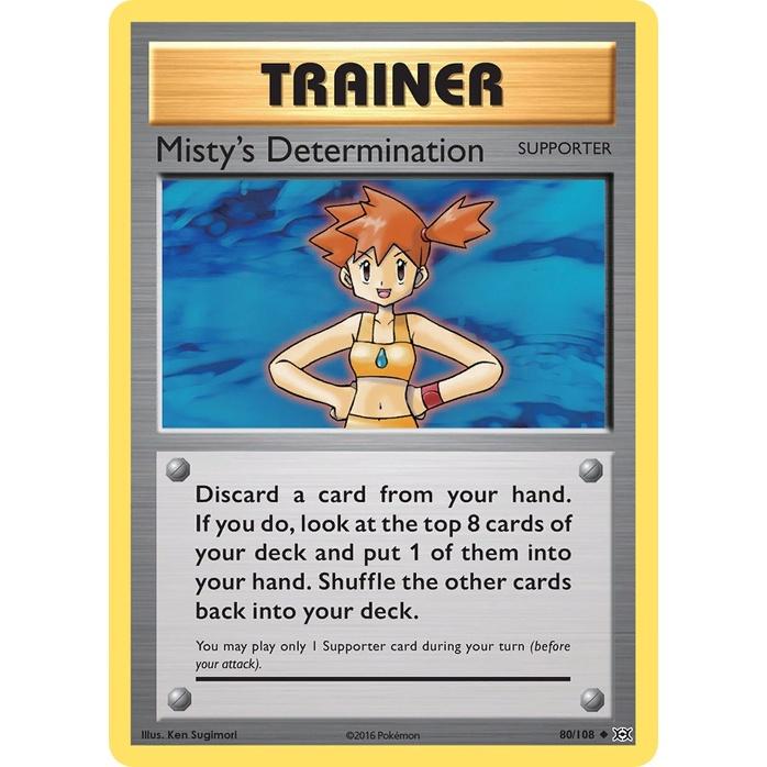 Misty's Determination - Evolutions (Uncommon) [EVO-80] English / Near Mint / Normal