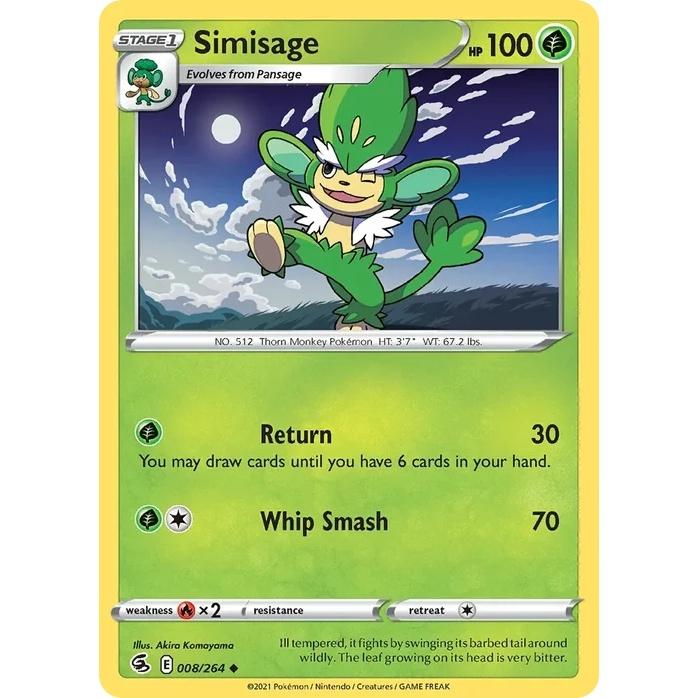 Simisage - Fusion Strike (Uncommon) [FST-8] English / Near Mint / Normal