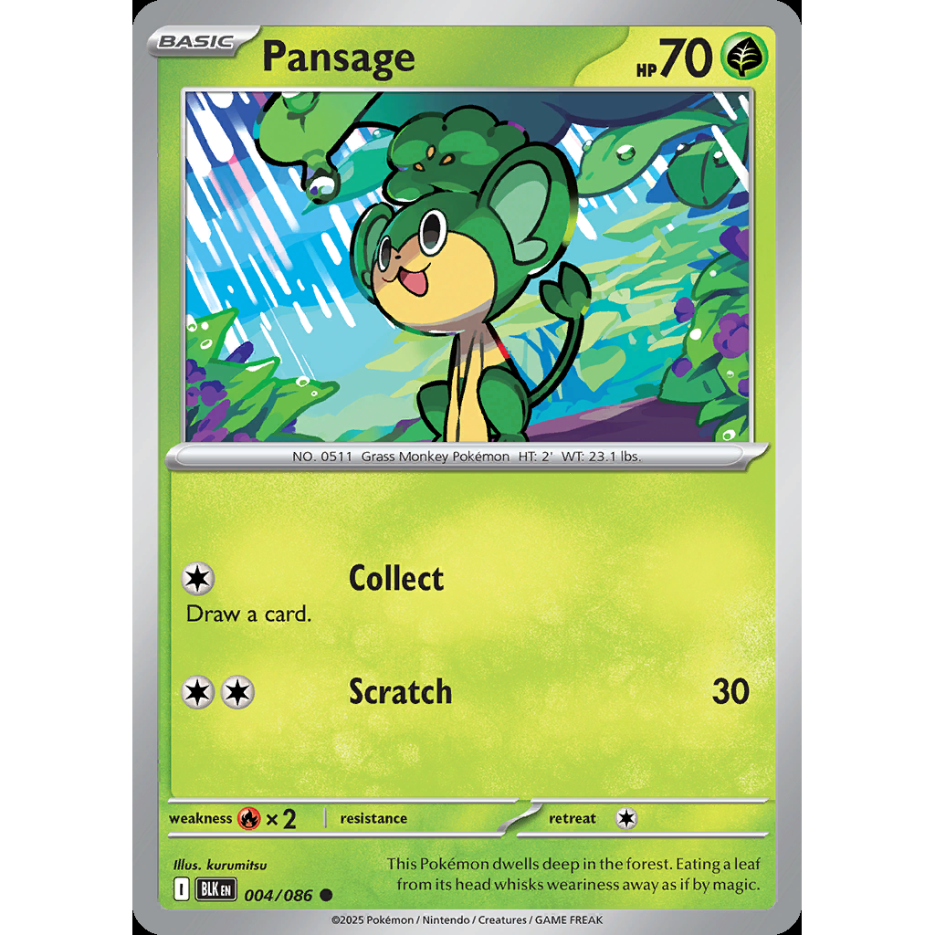 Pansage 4/086 - Black Bolt