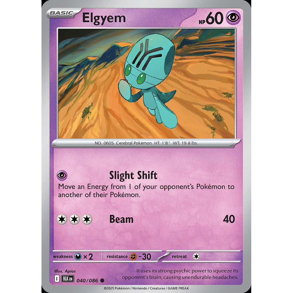 Elgyem 40/086 - Black Bolt