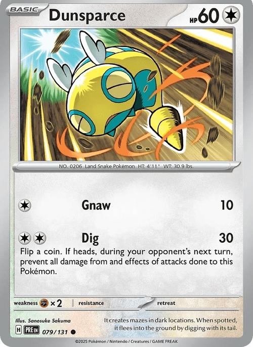 Dunsparce - Prismatic Evolutions (Common) [PRE-79] English / Near Mint / Normal