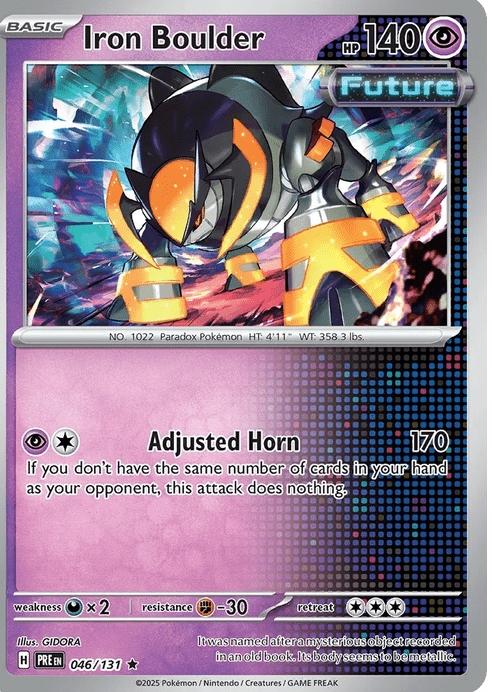 Iron Boulder - Prismatic Evolutions (Rare) [PRE-46] English / Near Mint / Normal
