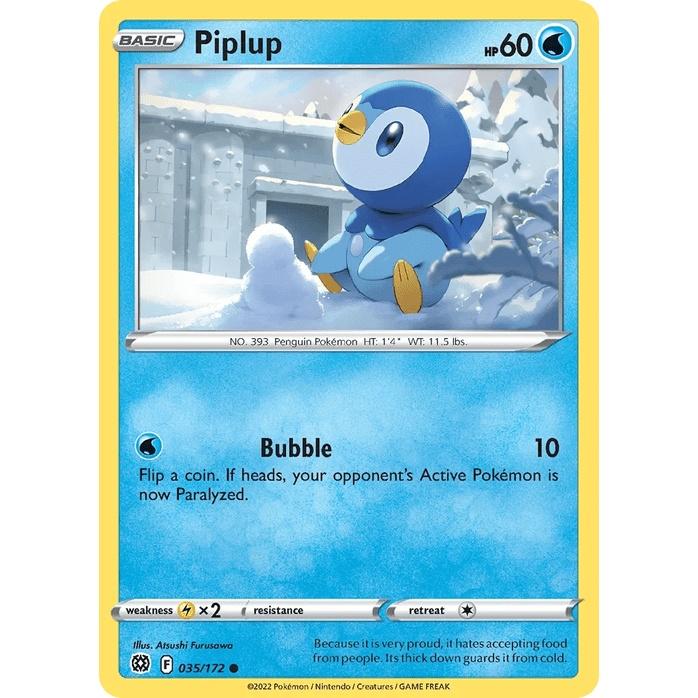 Piplup 35/172 - Brilliant Stars (Engelsk / Near Mint)