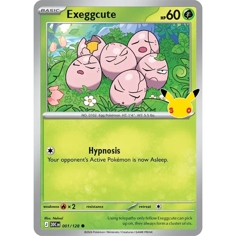 Exeggcute - 30th Celebration (Common) [30C-1] English / Near Mint / Normal