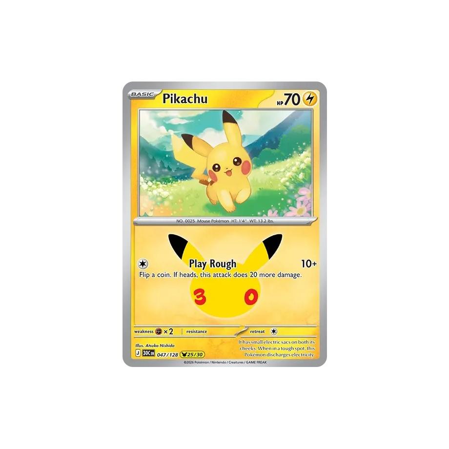 Pikachu - 30th Celebration (Pikachu Rare) [30C-47] English / Near Mint / Normal