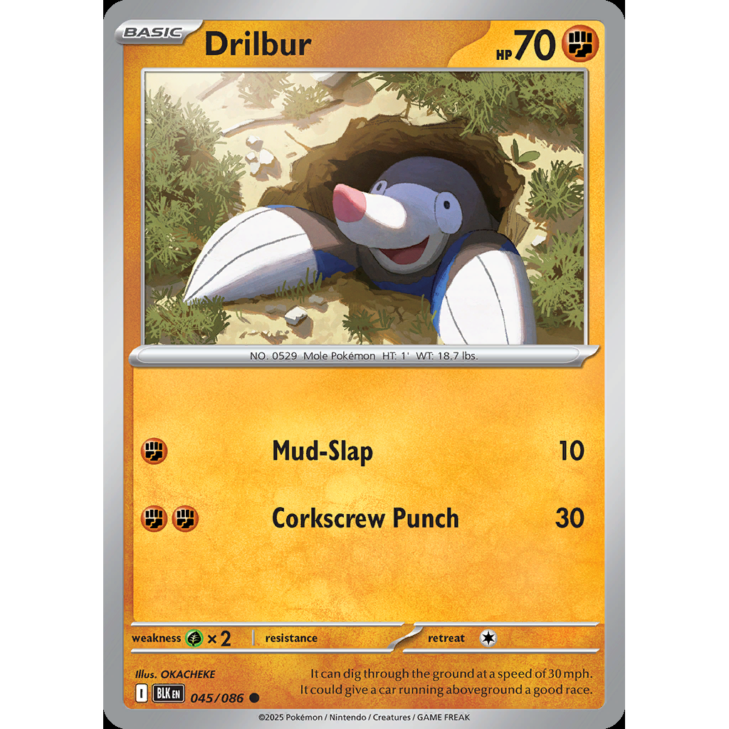 Drilbur 45/086 - Black Bolt