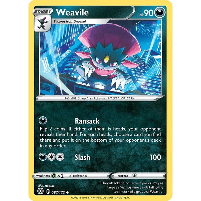 Weavile 87/172 - Brilliant Stars (Engelsk / Near Mint)