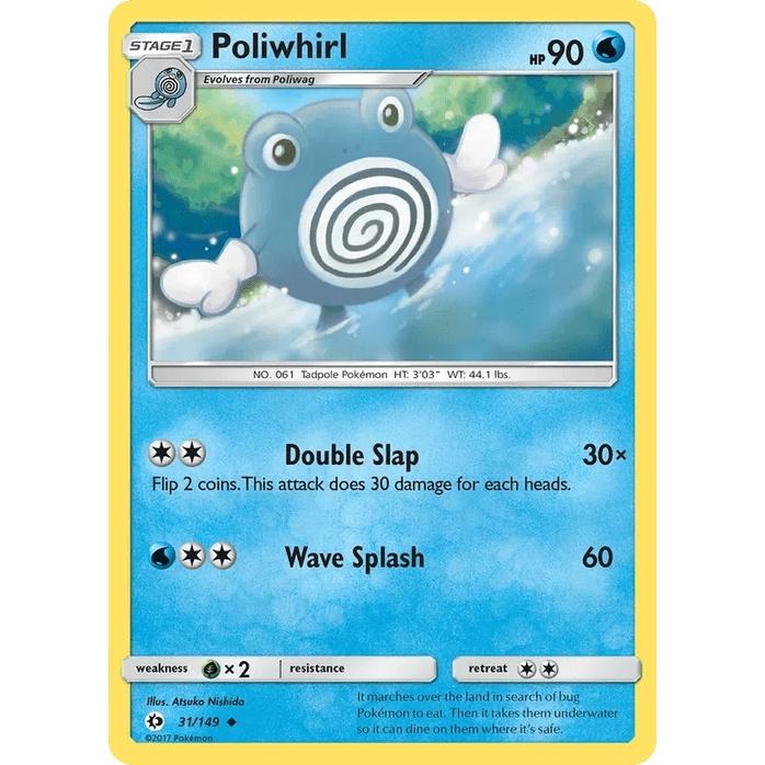 Poliwhirl 31/149 - Sun & Moon Base Set (Engelsk / Near Mint)