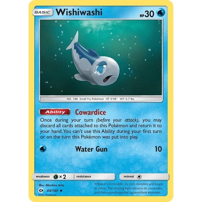 Wishiwashi 44/149 - Sun & Moon Base Set (Engelsk / Near Mint)