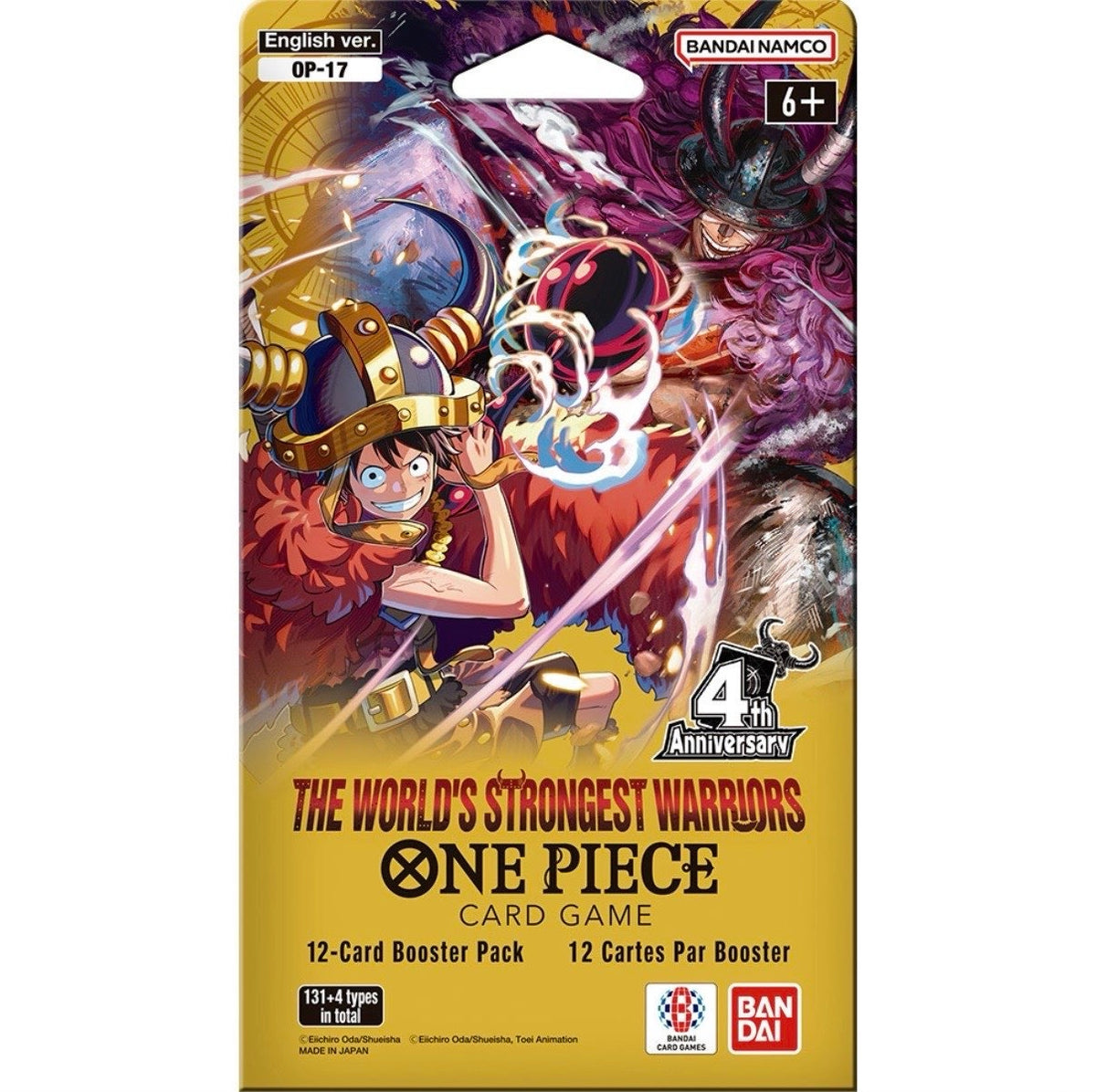 One Piece OP17 World's Strongest Warriors Sleeved Booster Pakke