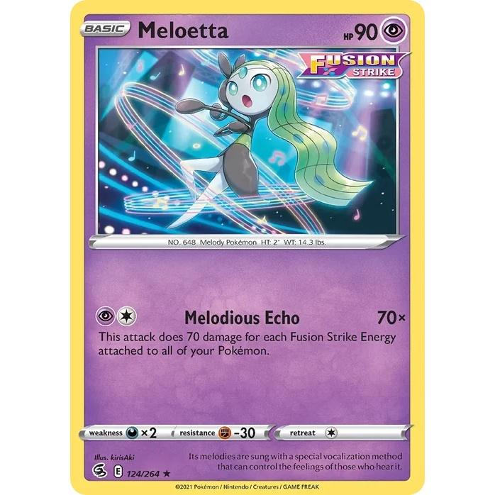 Meloetta - Fusion Strike (Rare) [FST-124] English / Near Mint / Normal