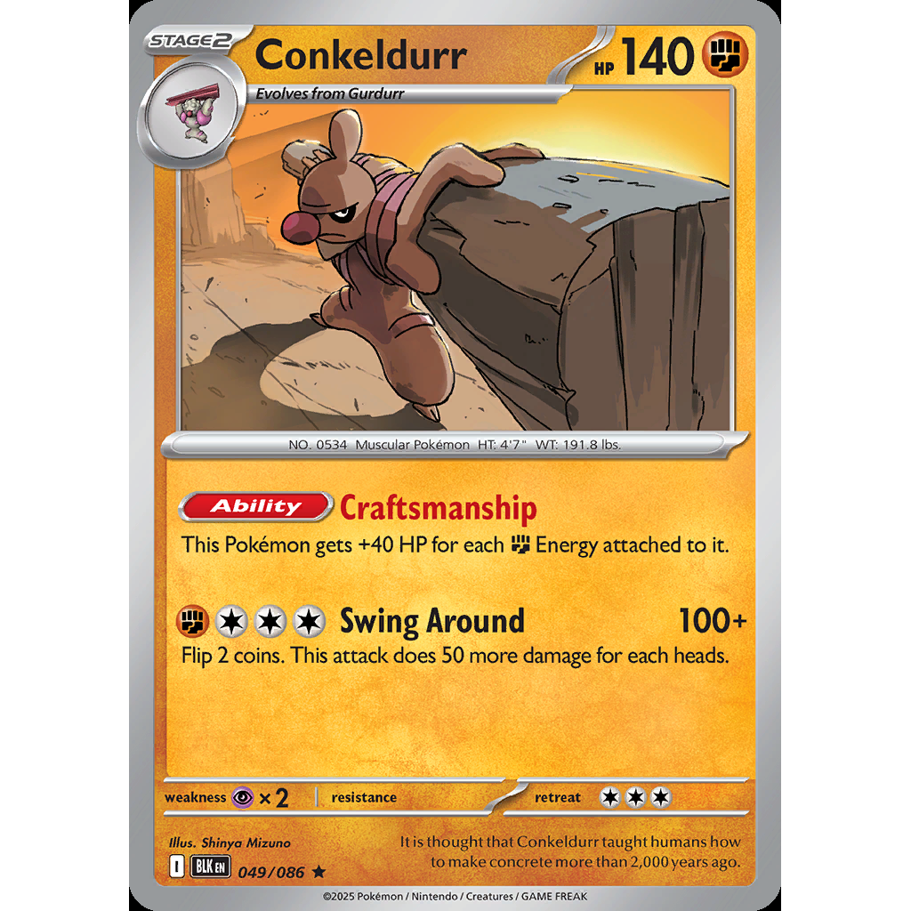 Conkeldurr 49/086 - Black Bolt