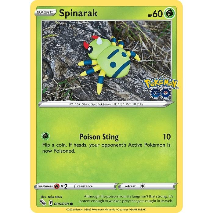 Spinarak - Pokémon GO (Common) [PGO-6] English / Near Mint / Normal