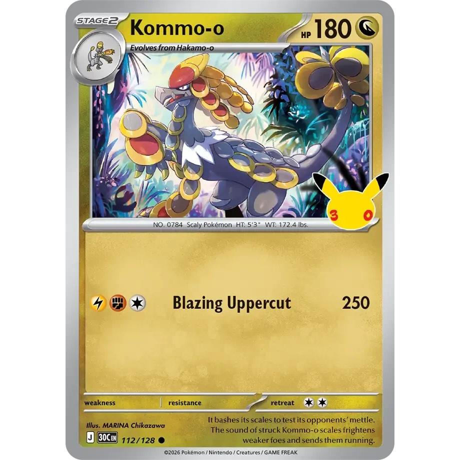 Kommo-o - 30th Celebration (Common) [30C-112] English / Near Mint / Normal
