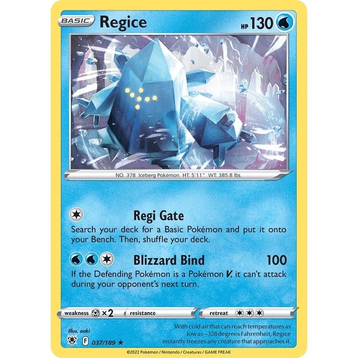 Regice - Astral Radiance (Rare) [ASR-37] English / Near Mint / Normal