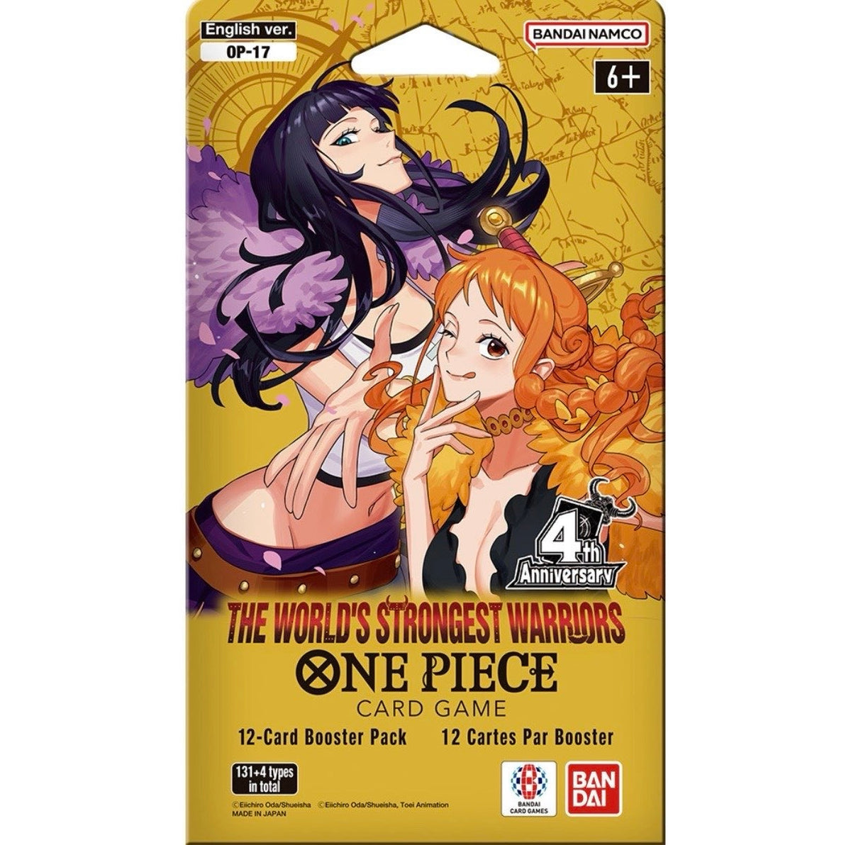 One Piece OP17 World's Strongest Warriors Sleeved Booster Pakke