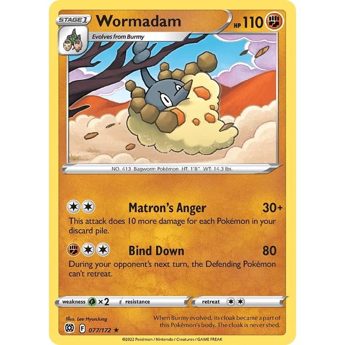 Wormadam 77/172 - Brilliant Stars (Engelsk / Near Mint)