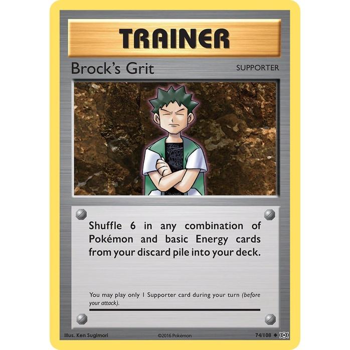 Brock's Grit - Evolutions (Uncommon) [EVO-74] English / Near Mint / Normal